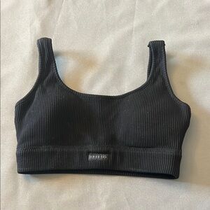 NWOT Black Agent84 Ribbed Sports Bra